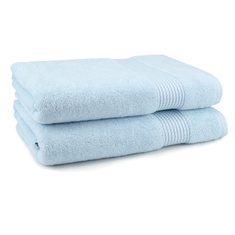 Adlena Turkish Cotton Bath Towel Set, Ice Blue