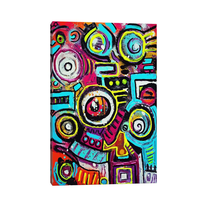 Toile en métal Steemplix - Boom Box Fiesta par Alloyius McIlwaine