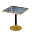 Table bistro de 31,5 pouces avec plateau en faux marbre Squard Modern-1626257413