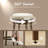 Upholstered Swivel Counter Bar Stool with Solid Wood Frame and Nailhead Trim-2003177738-2003177737