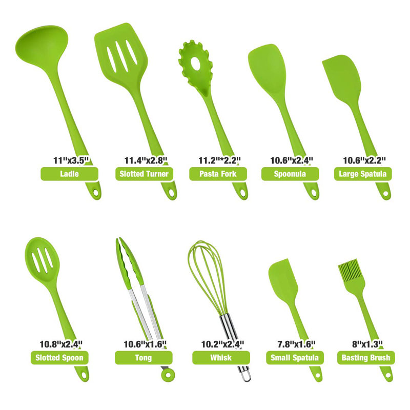Belfry Kitchen Saffron 10 Balloon Whisk, Green