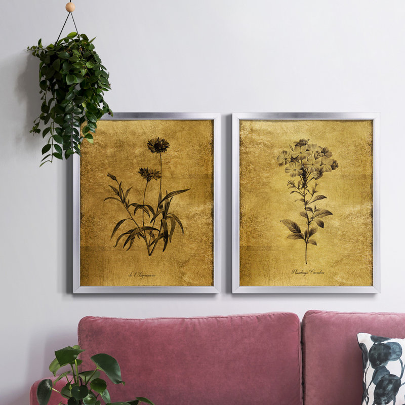 Impression de cadre photo sur papier, Toile avec cadre argenté, Pas de tapis