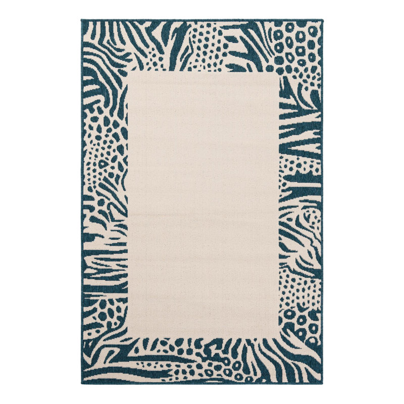 Gurjot Indoor/Outdoor Area Rug, Rectangle 4'1" x 6'1"