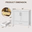 Meuble-lavabo avec lavabo en cÃ©ramique, armoire de rangement pour salle de bain avec un tiroir et deux portes Ã  fermeture amortie-125772653-125772650
