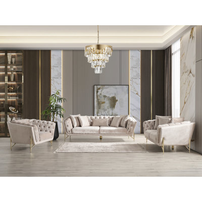 Nehara 3 - Piece Living Room Set