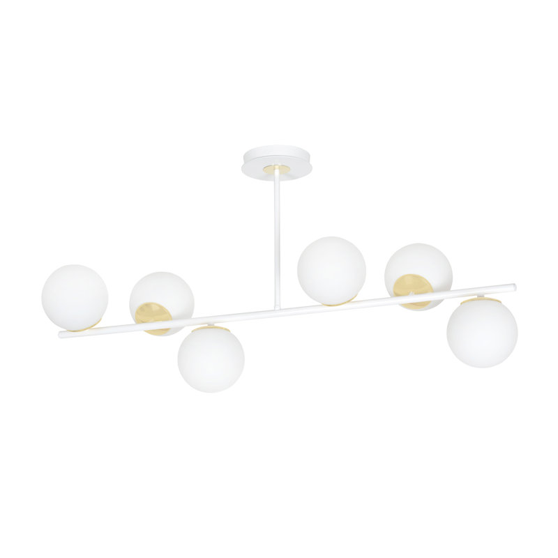 Gambier 6 - Light Unique/Statement Pendant, White