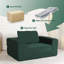 Canapé-lit à compression, canapé de plancher moderne avec coussin pour la chambre du salon, tissu en velours côtelé, aucun assemblage requis-2091969986