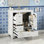 Meuble-lavabo avec lavabo, tablette de porte et trois tiroirs