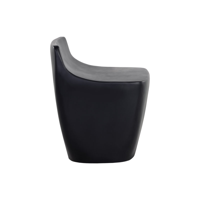 LEDGER Outdoor Dining Side Chair, Black
