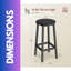2PC Bar Stools With Metal Frame-101575881