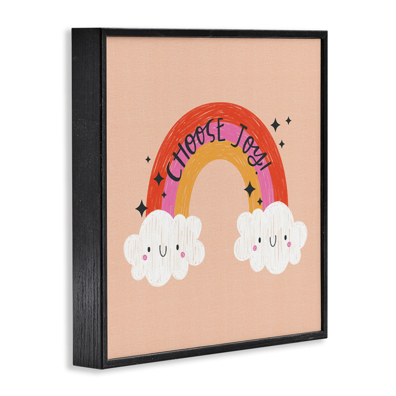 Choisissez «Happy Joy», giclée encadrée par Sarah Hickman, H 17 po x l 17 po, Giclée encadrée noir minuit