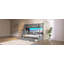Lit simple superposé au dessus d'un lit double avec escalier de rangement, lit gigogne, tablettes de rangement, DEL et USB-2029694482