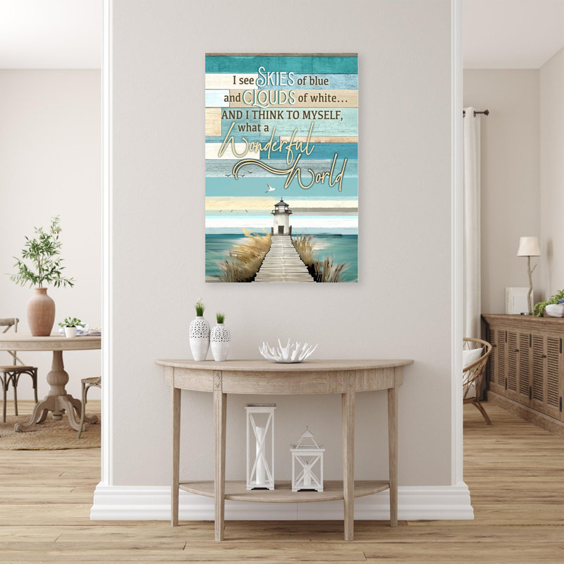 Adetutu «What a Wonderful World», impression sur toile, H 20 po x l 16 po x P 1,25 po