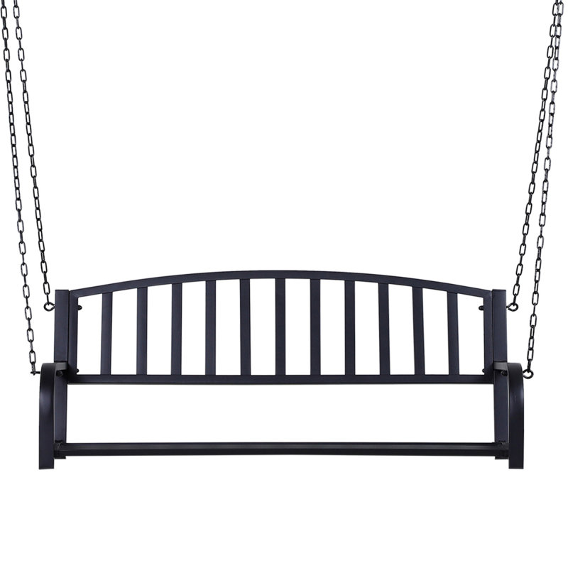 Banc de balançoire en acier 2Person avec chaînes pour la cour arrière
