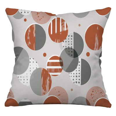 Abstract Circles Cool Reversible Throw Pillow
