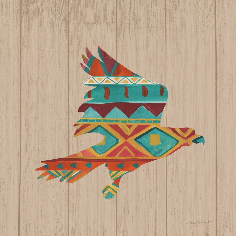 Southwestern Vibes III sur noyer, H 12 po x l 12 po, Non, Toile tendue