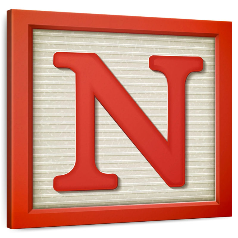 Keiri Block Letter N, 24" H x 24" W