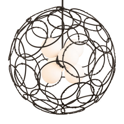 Olympus 6 - Light Unique/Statement Globe Chandelier