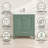 Anvay 30 in. Single Sink Freestanding Bath Vanity in Forest Green with Carrara Quartz Top-1974426580-1927183825