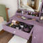 Ensemble de coiffeuse élégant avec tabouret rembourré et miroir lumineux à DEL réglable (3 modes de couleur), ensemble de coiffeuse de maquillage de chambre à coucher moderne