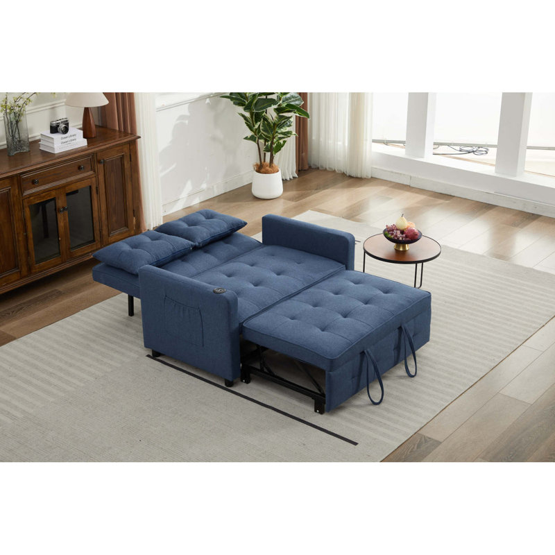 Canapé-lit convertible 3 en 1 Sleeper Chair, Bleu