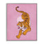 «Preppy Roaring Tiger», estampe numérique encadrée par Nataly White-107873076-111732878