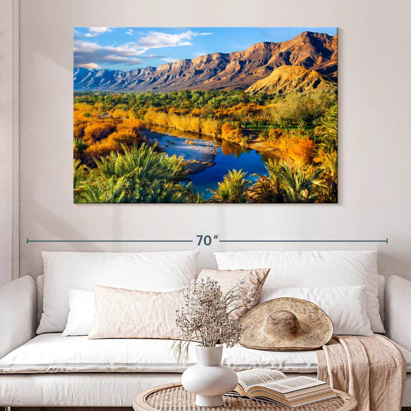 Oasis de montagne marocaine Alvord, H 34 po x l 51 po