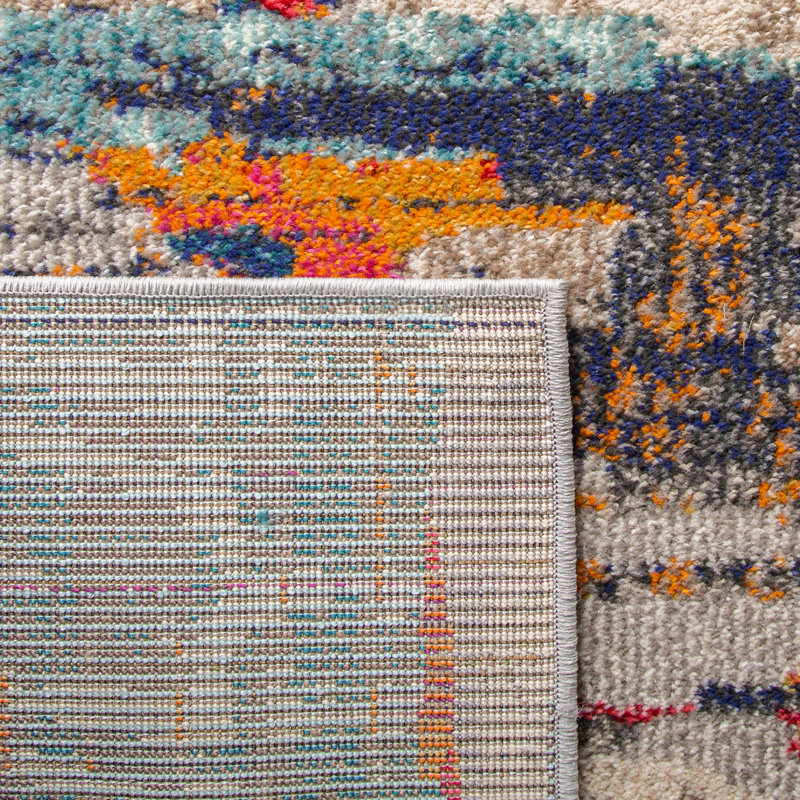 Riccio Abstract Ivory/Multi Area Rug, Rectangle 8' x 10'