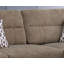 Canapé modulaire en tissu brun l 103,5 po Domenico avec méridienne orientée vers la droite, repose-pieds avec rangement et 2 coussins décoratifs