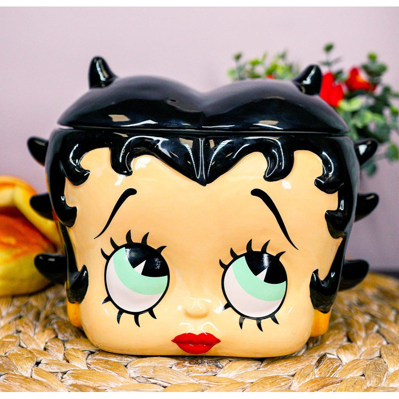 Pot à biscuits en céramique Shy Betty Boop Head