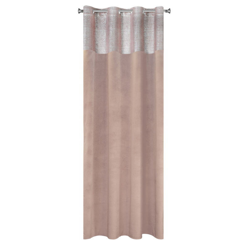 Blackout Curtain Single Panel, Powder Pink