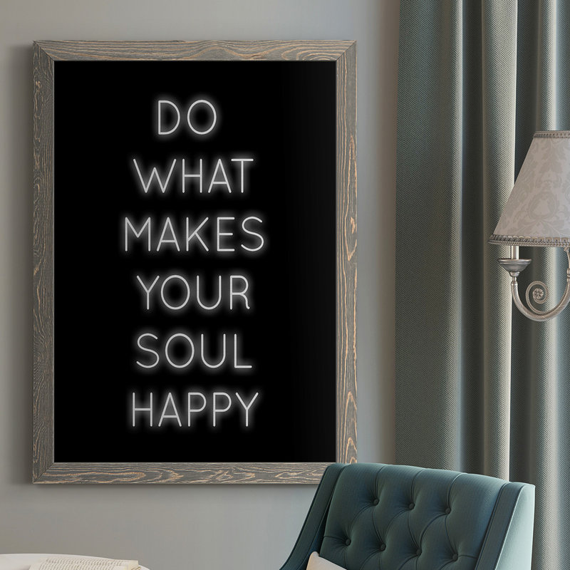 Foxborough Soul Happy, reproduction d'art sur toile, H 43,5 po x l 31,5 po x P 1,25 po, gris