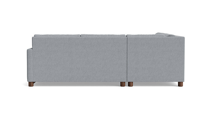 Reve Sleeper Sectional (112" x 95"), Corner On Left, Performance Weave - Zinc