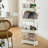 Multi-Tier Rolling Storage Cart with Wheels – 4-Tier Plastic Utility Organizer for Bathroom, Kitchen, Bedroom, Office, Pantry, or Laundry Room, White-93655899-93655898