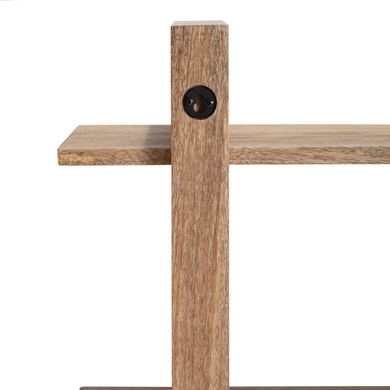 Tablette en bois massif Sufjan Mango, Naturel