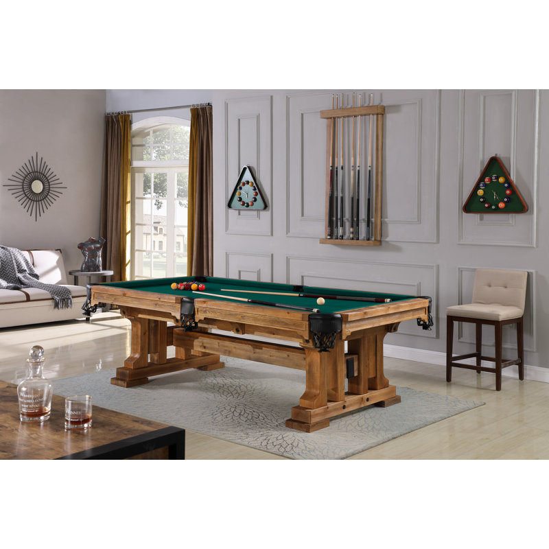 Colorado Slate Pool Table with Professional Installation Included, 8', Dark Green, No