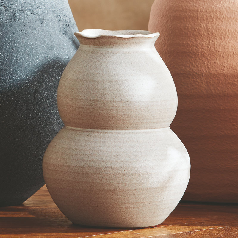 Petit vase Dirette, H 9 po x l 6,75 po x P 6,75 po