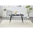 Rectangular Dining Table with metal legs-1500802464