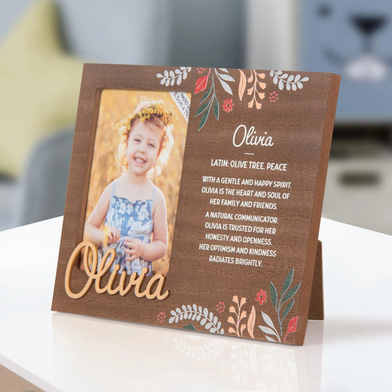 Hazella Tan Solid + Manufactured Wood Picture Frame