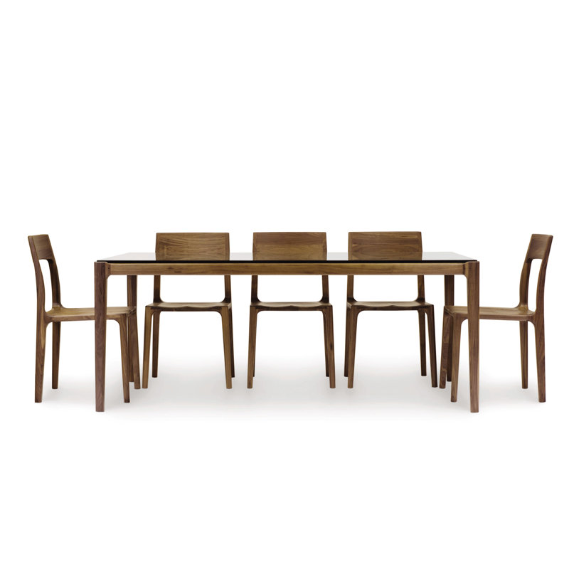 Lisse Glass Top Table, 42" W x 72" L