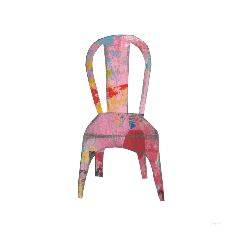 Mod Chairs I Crop by Courtney Prahl - Wrapped Canvas Painting, 30cm H x 30cm W x 3.8cm D