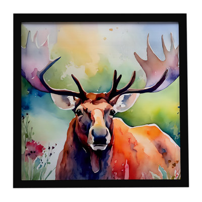 Moose Framed Metal Print
