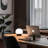 Marlow 6" LED Dimmable Globe Table Lamp With Wooden Base