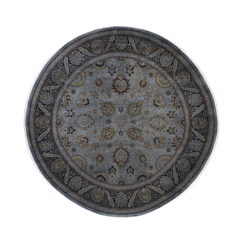 Overdyed One-of-a-Kind 9' 1" X 9' 1" Hand Knotted Area Rug