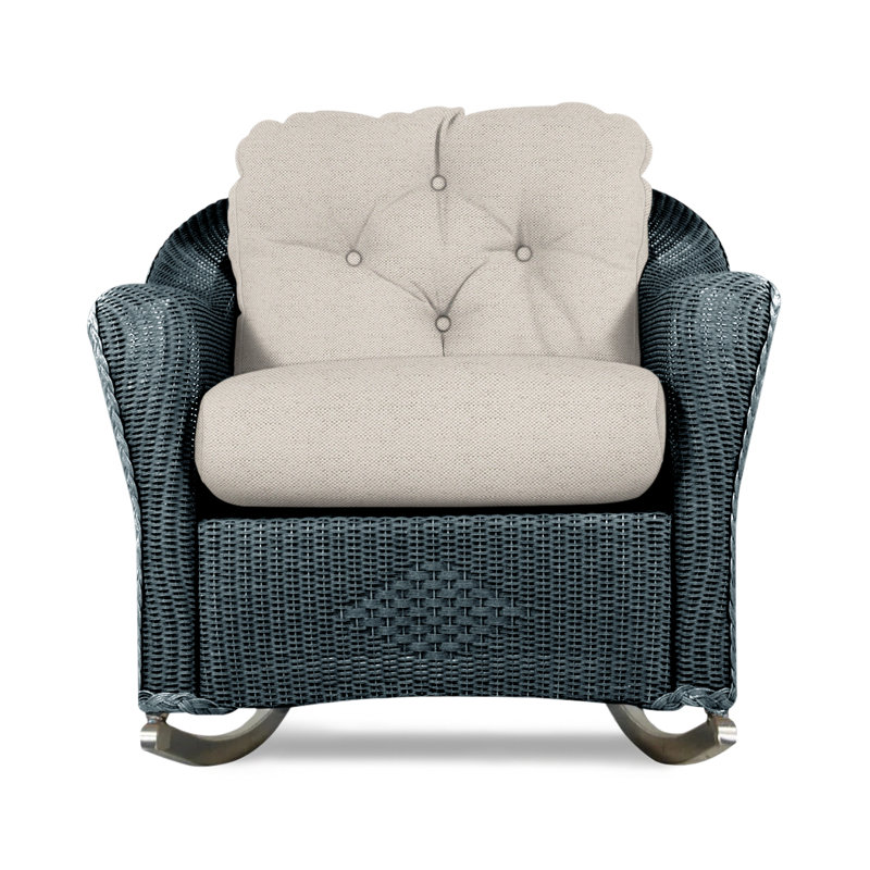 Reflections Outdoor Rocker Chair, Bright Side Fog, Denim Blue