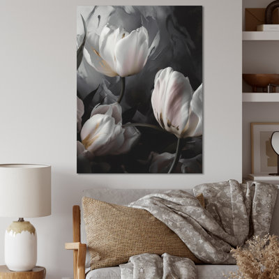 " Cream Serenade Of Tulips I "