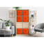  Ensemble de 6 cubes de rangement pliables de 13 pouces avec poignée Sorbus - pour organiser la maison, les tablettes, la chambre de bébé, la salle de jeux, le placard et plus, orange-108988930