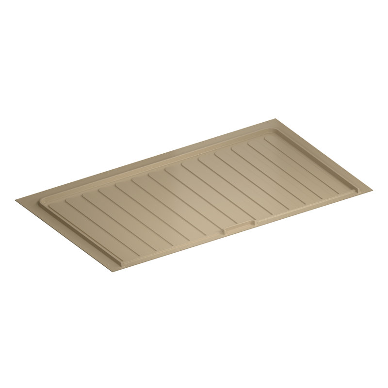 Plateau d'égouttement Almond en polymère pour armoires à évier de 39 à 42 po, Amande, H 0,75 po x l 40,5 po x p 23,25 po