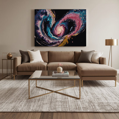 Art mural sur toile gris