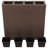 Planter Patio Outdoor Flower Box with Removable Inner Pots Poly Rattan-1304878446
